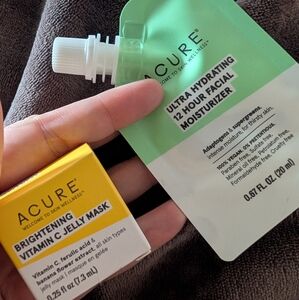 **3 For $25**NEW Acure Two Items For Travel, Mask And Moisturizer
